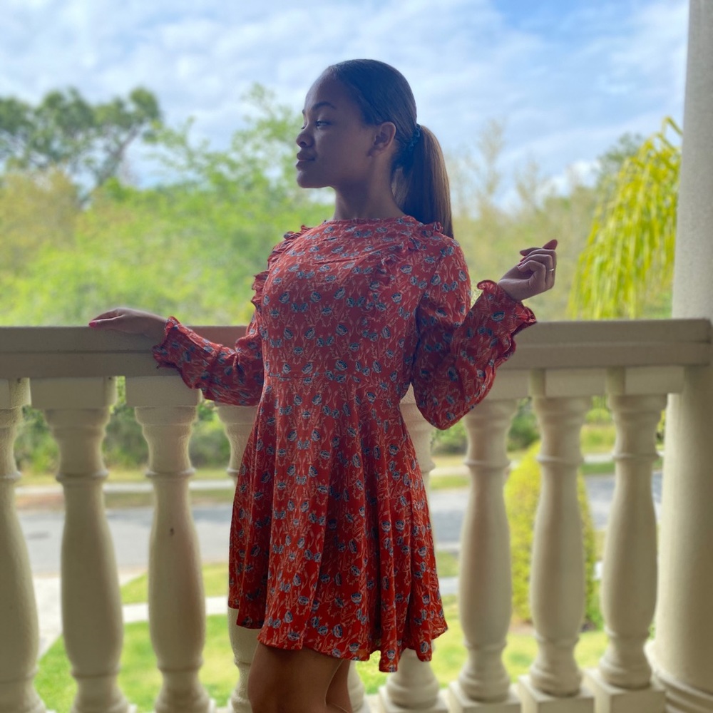 Floral Long Sleeve Dress